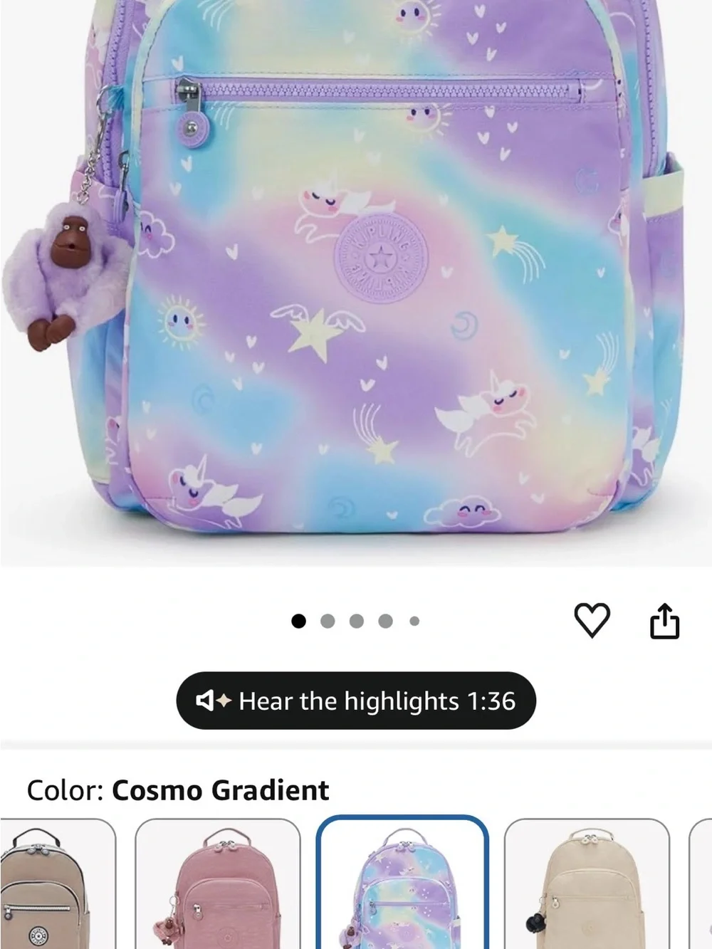 Kipling Seoul Large Printed 15